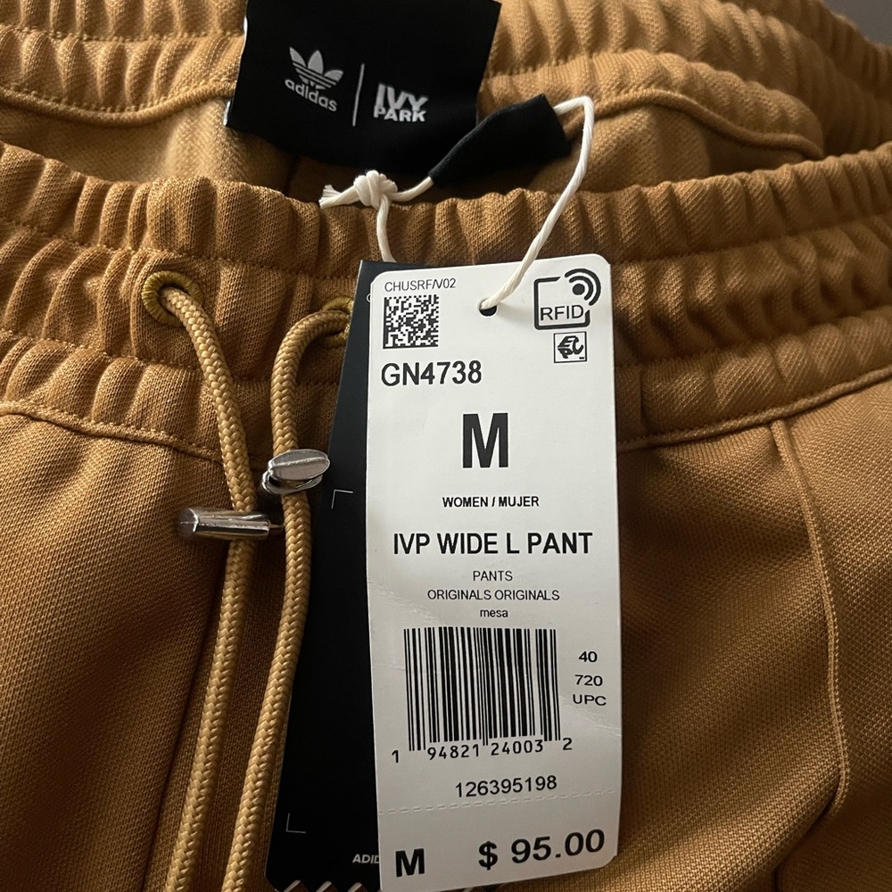 NWT SIZE MEDIUM adidas Ivy Park Wide-Leg Pants MESA - Picture 4 of 7